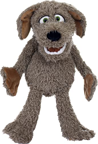 Living Puppets Handpuppe Locke der kleine Hund, Größe: 45cm, braun, W799, angenehm weiches Material von Living Puppets