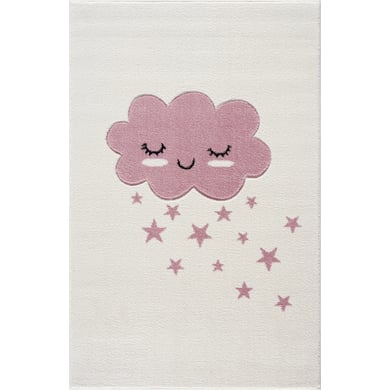 LIVONE Kinderteppich Kids love Rugs WOLKE creme/rosa von Livone