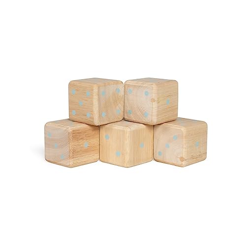 Livoo - Würfelspiel JEU007 – ab 5 Jahren, 5 Würfel à 139 g, 6 x 6 x 6 cm von Livoo feel good moments