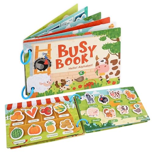 Puzzle Spielzeug Ab 3 Jahr, Montessori Spielzeug, Brief Aufkleber Spiel Puzzles, Puzzle Spielzeug als Geschenke für Jungen und Mädchen Ab 3 4 5 6 Jahren von Liwoci