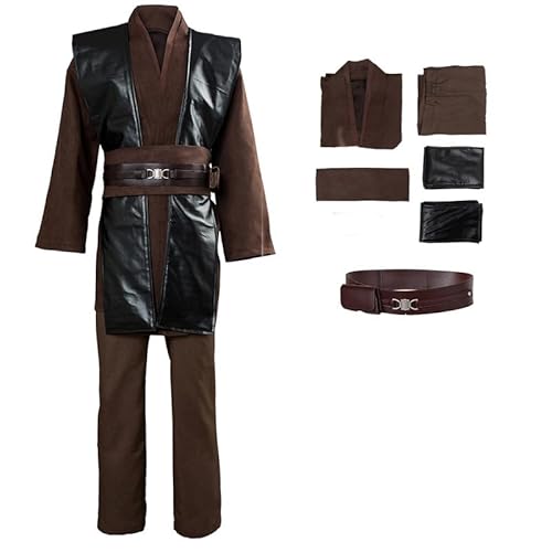 Lixinya Anakin Krieger Kampf Anzug mit Gürtel Halloween Karneval Outfit Kostüm Full Set für Herren L von Lixinya