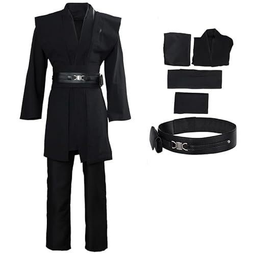 Lixinya Anakin Krieger Kampf Anzug mit Gürtel Halloween Karneval Outfit Kostüm Full Set für Herren XS Lixinya Anakin Krieger Kampf Anzug mit Gürtel Halloween Karneval Outfit Kostüm Full Set für Herren XS von Lixinya
