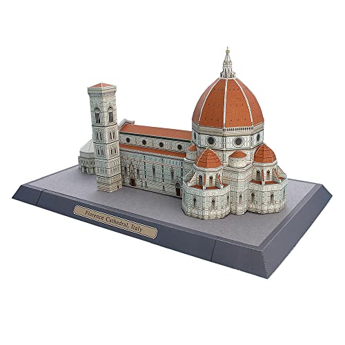 Italien Florenz Kathedrale DIY 3D Papiermodell Gebäude Bildung Spielzeug Handgemachte Erwachsene Puzzle-Spiel von Lllunimon