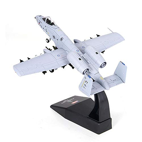 Lllunimon 1/100 A-10 Thunderbolt II Warthog Angriff Flugzeug Modell Diecast Metal Fighter-Modelle für Sammlungsgeschenke von Lllunimon