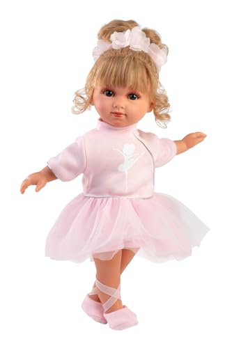 Llorens 1053554 Puppe Elena Ballerina, mit blauen Augen und blonden Haaren, Fashion Doll mit weichem Körper, Tütü und Ballettschuhen, 35 cm Llorens 1053554 Puppe Elena Ballerina, mit blauen Augen und blonden Haaren, Fashion Doll mit weichem Körper, Tütü und Ballettschuhen, 35 cm von Llorens