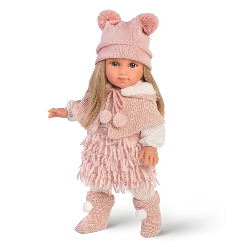 Llorens LL53525 Puppe Elena mit blonden Haaren und blauen Augen, Fashion Doll mit weichem Körper, inkl. trendigem Outfit, 35cm von Llorens