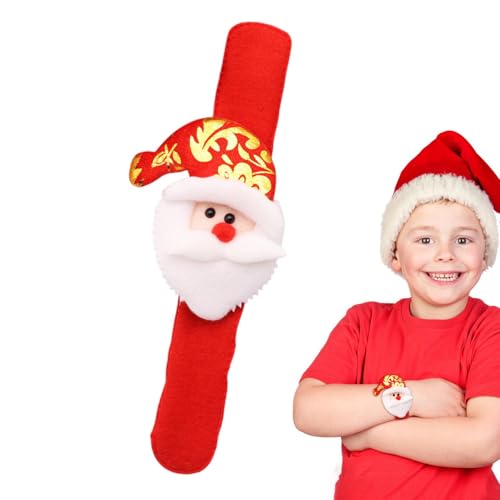 Lmaisdh Weihnachts-Armbänder, beleuchtete Weihnachts-Slap-Armbänder, Schneemann-Armband, niedliches Armband, Spielzeug für Versammlungen, Aufführungen von Lmaisdh