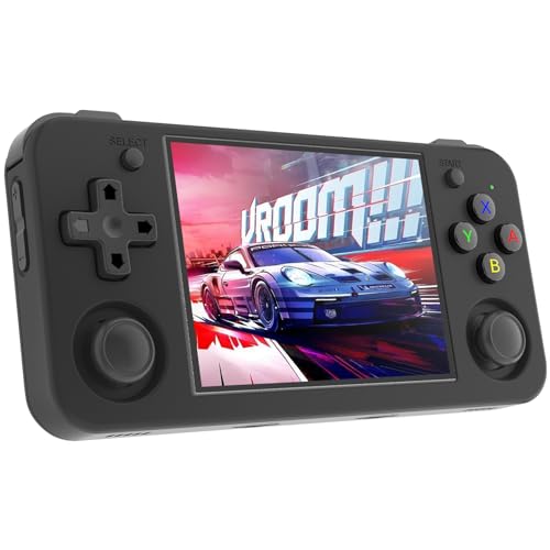 RG35XX H Handheld Spielkonsole 64G, HDMI TV Ausgang 3,5 Zoll IPS Bildschirm Linux System Eingebaute 6000+ Spiele, Unterstützung 2.4G Wireless Gamepad von LncBoc