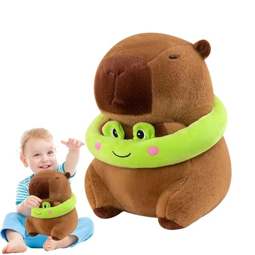 Lnhgh Capybara Stuffed Animal, Capybara Plüsch | Niedliche Capybara Puppentier Plüsch - 33 cm weiche und entzückende Cartoon -Stoffplüscheln, lustige Plüschpuppen -Heimdekoration für und Mädchen von Lnhgh