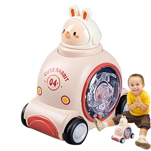 Lnhgh Drücken und Go Car, Push Car Toy - Drücken Sie und Spielen Sie Fahrzeug -Rennwagen,Bildungsreiseaktivitäten geschäftiger Würfelspielzeug, süßes dringendes Reibungsfahrzeug für und Mädchen von Lnhgh