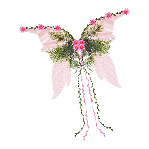 Lnhgh Erwachsene Elfenflügel | Verstellbares Flügelkostüm | Mädchen Kostümzubehör Für Party Cosplay Fasching Weihnachtsfest Lnhgh Erwachsene Elfenflügel | Verstellbares Flügelkostüm | Mädchen Kostümzubehör Für Party Cosplay Fasching Weihnachtsfest von Lnhgh
