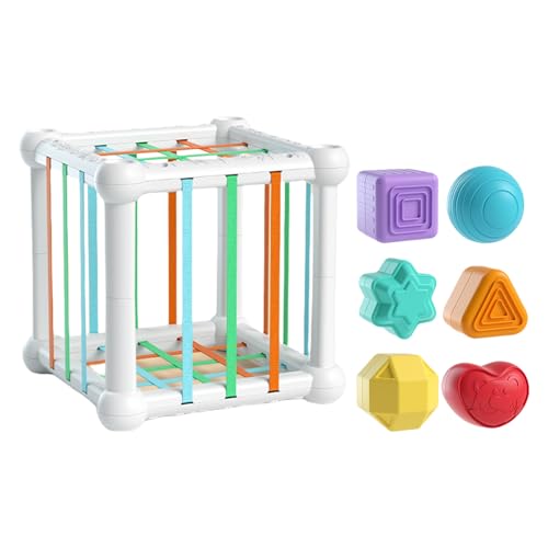 Lnhgh Formensortierer, Sinneswürfel zum Lernen, Fühlbare Lernformen Zur Förderung Von Hand-Auge-Koordination Und Kognition Lnhgh Formensortierer, Sinneswürfel zum Lernen, Fühlbare Lernformen Zur Förderung Von Hand-Auge-Koordination Und Kognition von Lnhgh