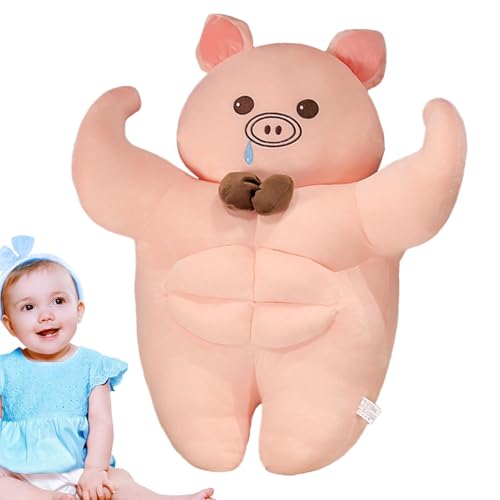 Lnhgh Gefülltes Tierspielzeug, Muskelplüschspielzeug,Cartoon Plüsch Puppenmuskel Plüsch Tier | Lustige Huggable Doll, Lustige Plüschpuppe Home Dekoration für Tisch, Wohnzimmer und Bebroom von Lnhgh