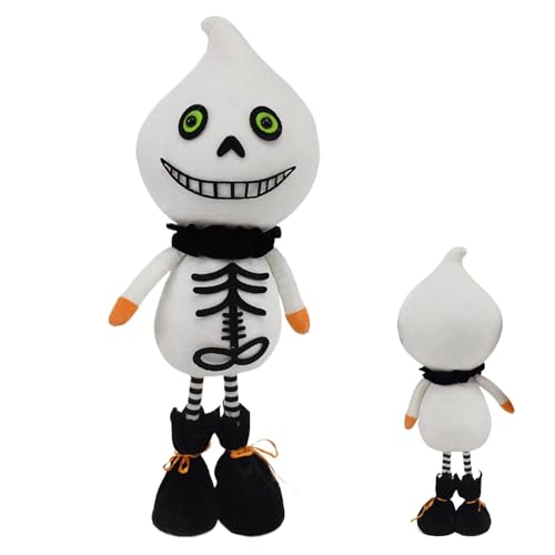 Lnhgh Halloween Stofftier Geist, Geisterpuppe,Geister Schwarze Katze Zombie gruselige gruselige süße Halloween-Dekorationen - Gefüllte Puppe, Halloween-Ornamente, weiche dekorative Raumdekoration für von Lnhgh