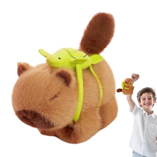 Lnhgh Handgelenk Slap Armband gefüllt, Plüschtier -Snap -Armbänder - Kinder Cartoon Capybara Form Slap Armband,Armbandband Toy Boys Mädchen Erwachsene Tier Hugger Dekorative zum Geburtstag, Kindertag von Lnhgh