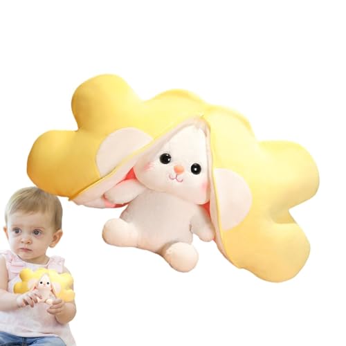 Lnhgh Hasengefüllter Tier reversibel, kuschelbäuregestopftes Tier | Transformation Doll - Süße stickige Puppe, Bunny Plushie Doll, Toast Design für Kinder Erwachsene, Mädchen von Lnhgh