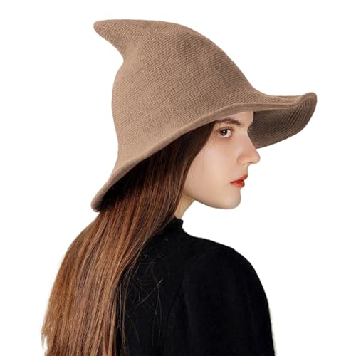 Lnhgh Hexenhut Für Halloween | Halloween Strick Hexenhut Mit Breiter Krempe | Verkleidungsaccessoires Kopfschmuck Für Herrenhaus Veranstaltungen Festtage Bühne Lnhgh Hexenhut Für Halloween | Halloween Strick Hexenhut Mit Breiter Krempe | Verkleidungsaccessoires Kopfschmuck Für Herrenhaus Veranstaltungen Festtage Bühne von Lnhgh