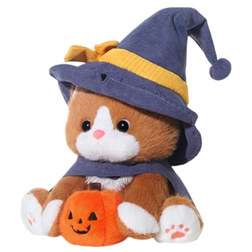 Lnhgh Katzen Plüschtier - Hexenkatze Mit Und Umhang,25 cm Plüsch Kitten Kuscheltier Für Kinder Mädchen Geburtstag Halloween Party Wohnzimmer Sofa Schlafzimmer Bett Deko Lnhgh Katzen Plüschtier - Hexenkatze Mit Und Umhang,25 cm Plüsch Kitten Kuscheltier Für Kinder Mädchen Geburtstag Halloween Party Wohnzimmer Sofa Schlafzimmer Bett Deko von Lnhgh