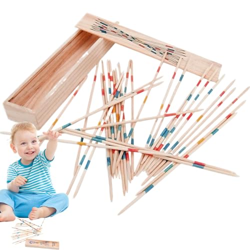 Lnhgh Koreanisches Sticks-Balance-Spiel, Pick Up Sticks-Spiel | Lustige Pick-Up-Sticks für Tischspiele mit Aufbewahrungsbox - Lernspiel für die Feinmotorik, klassisches Pick-Up-Sticks-Spielzeug für von Lnhgh