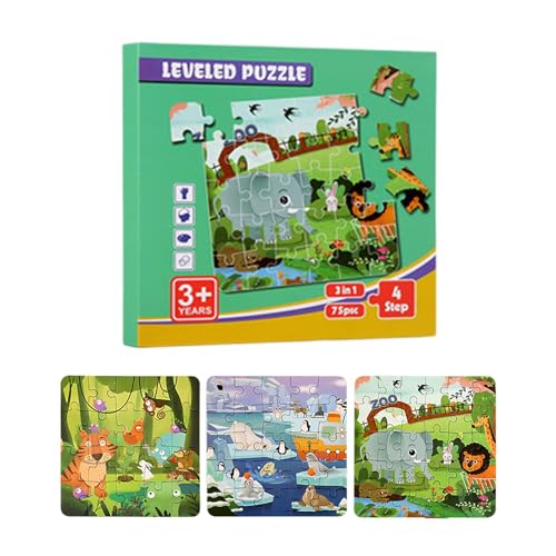 Lnhgh Magnetpuzzle, Magnetpuzzle für Kinder | Pädagogische Kleinkind-Rätsel,Interaktive Puzzles für Kinder ab 3 Jahren, Magnet-Puzzlebuch für Kleinkinder, Reise-Puzzlespielzeug für Kinder von Lnhgh