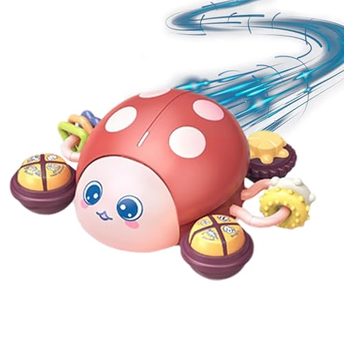 Lnhgh Musical Ladybug Crawling Toy, Ladykäferkriechspielzeug,Light-up Music Cognitive Development Toys | Interaktives Kinderlernspiel für Zuhause, Schule, Kindergarten, Kindergarten von Lnhgh