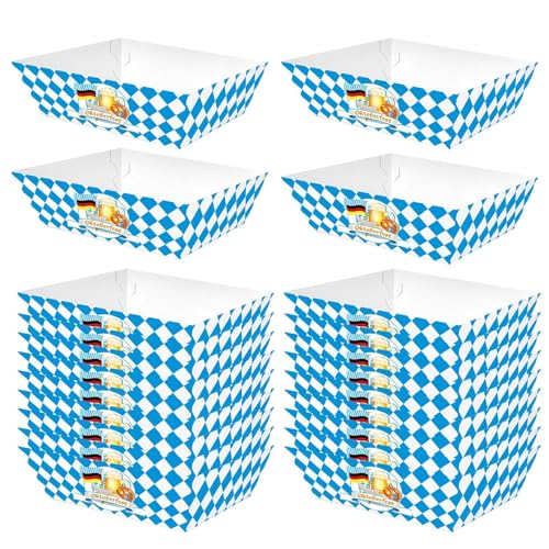 Lnhgh Oktoberfest-Snack-Box, Popcorn-Box - Souvenirverpackung Oktoberfest-Leckerei-Geschenkbox - Hühnchen-Reis-Krispies, deutsches Thema, Süßigkeiten, Leckereien, Geschenkboxen, Papierbehälter, von Lnhgh