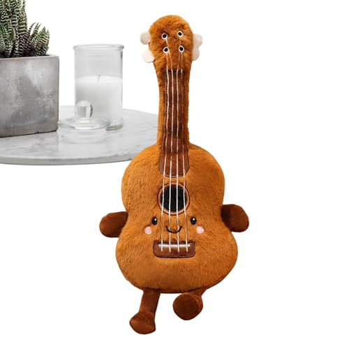 Lnhgh Plüsch Gitarren Puppe,Sammelbares Musikinstrument Stofftier | Niedliche Tischdekoration Für Erwachsene Teens Schlafzimmer Tisch Lnhgh Plüsch Gitarren Puppe,Sammelbares Musikinstrument Stofftier | Niedliche Tischdekoration Für Erwachsene Teens Schlafzimmer Tisch von Lnhgh