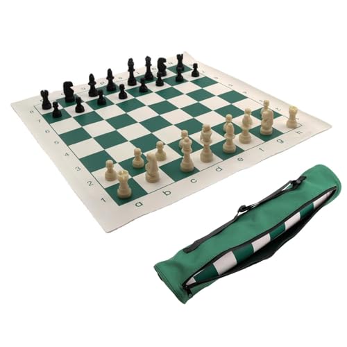 Lnhgh Schachbrett-Set, Schach-Sets für Erwachsene,Schachspiel-Brettspiele | Interaktives Strategiespiel, zusammenklappbares Schachspiel, Reisespielzeug, Lernspielzeug mit Aufbewahrungstasche für von Lnhgh