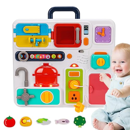 Lnhgh Spielen Sie Küche für 1-3, tun Sie vor, Spiel Kitchen,küche Accessoires Baby Tissue Toy mit Musik | Sorting & Stapeling, Kinderkleid & Treps Play für Langstreckenwagen und Flugzeugreisen von Lnhgh