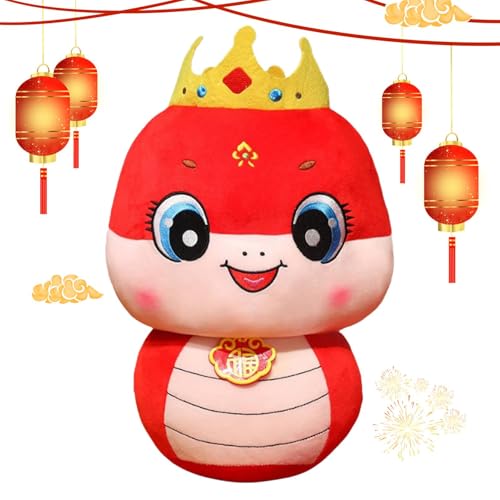 Lnhgh Stofftier Schlange, Schlangen-Plüschtiere,Plüschtier - 2025 niedliches multifunktionales chinesisches Neujahrsspielzeug-Maskottchen für, Mädchen, Kinder, für das Jahr der Schlange für das von Lnhgh