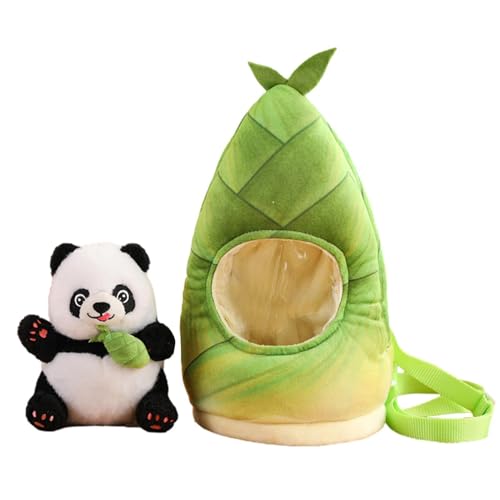 Lnhgh Weiches Tierspielzeug, Plüsch -Rucksack für Kinder, Cartoon Kids Panda Toy, Tragbare Tischdekoration, dekorative gefüllte Puppe für Schlafzimmer, Wohnzimmer, Arbeit, Auto von Lnhgh