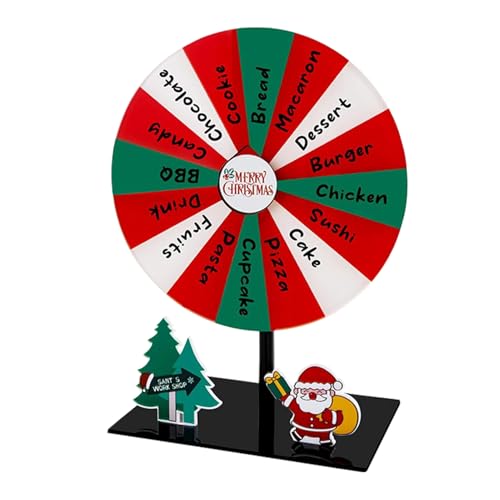 Lnhgh Weihnachts Gewinnrad | Drehscheibe Für Gewinnspiele Mit Ständer - Beschreibbare Drehscheibe Für Weihnachts-Party Karneval Veranstaltungen Zuhause Lnhgh Weihnachts Gewinnrad | Drehscheibe Für Gewinnspiele Mit Ständer - Beschreibbare Drehscheibe Für Weihnachts-Party Karneval Veranstaltungen Zuhause von Lnhgh