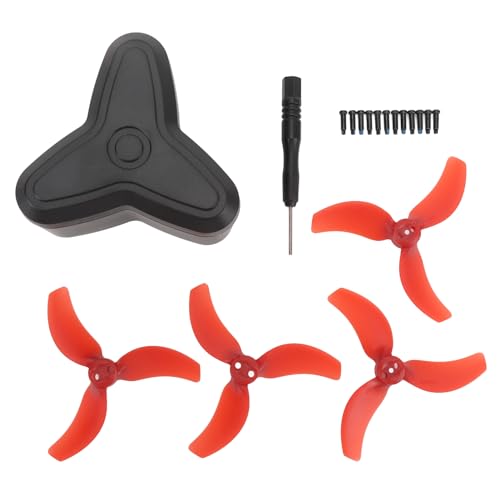 Loboo Idea RC Drohne Propeller Leichte Klingen Aufbewahrungsbox Avata 2 Drohne Zubehör (Rot) von Loboo Idea