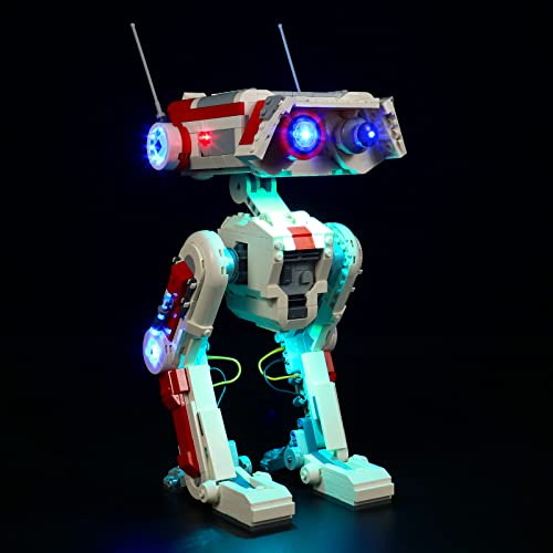 LocoLee Led Licht Set Kompatibel mit Lego BD-1, Aktualisierte Version Led Beleuchtungs Set Compatible with Lego 75335 Exploration Droid BD 1 - Nur Lichter Set, Kein Modell von LocoLee