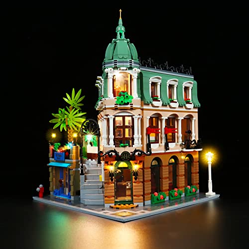 LocoLee Led Licht Set Kompatibel mit Lego Boutique Hotel,Dekorations Led Beleuchtungs Set Compatible with Lego 10297 Boutique-Hotel Light Kit Gift,Nur Lichter-Set,Kein Modell (Standard Version) von LocoLee