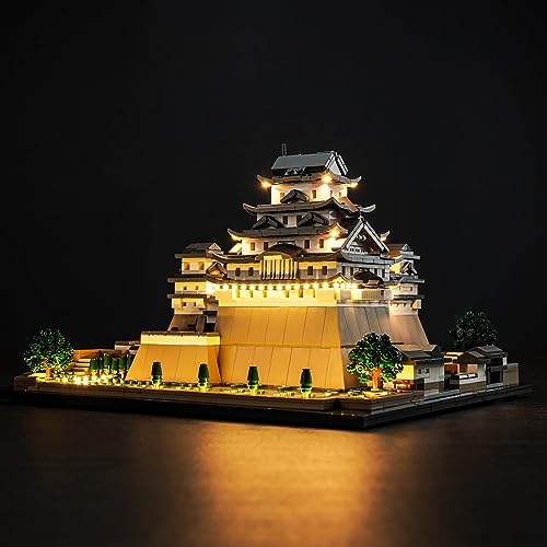 LocoLee Led Licht Set Kompatibel mit Lego Burg Himeji, Led Beleuchtungs Set Compatible with Lego 21060 Architecture Burg Himeji Castle - Nur Lichter Set, Kein Modell (Standard Version) von LocoLee