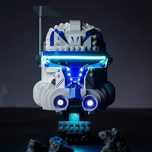 LocoLee Led Licht Set Kompatibel mit Lego Captain Rex Helm 75349, Led Beleuchtungs Set Compatible with Lego Star Wars Captain Rex Helm - Nur Lichter Set, Kein Modell von LocoLee