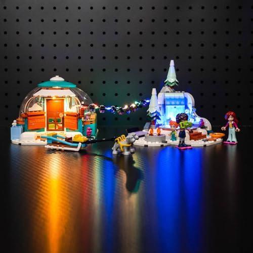 LocoLee Led Licht Set Kompatibel mit Lego Ferien im Iglu Set, Led Beleuchtungs Set Compatible with Lego 41760 Friends Ferien im Iglu Set mit Camping-Zelt - Nur Lichter Set, Kein Modell von LocoLee