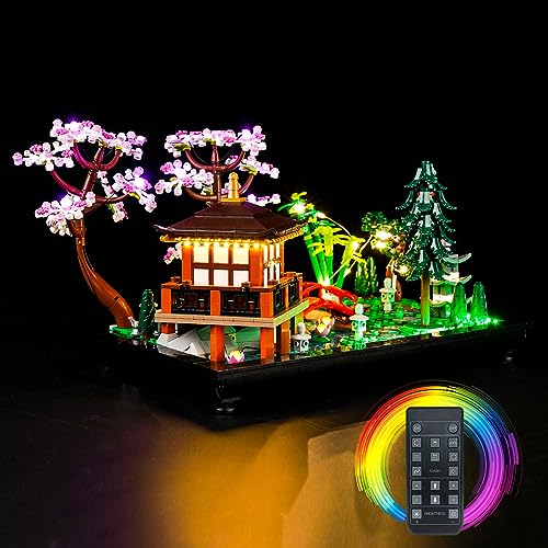 LocoLee Led Licht Set Kompatibel mit LEGO Garten der Stille, Led Beleuchtungs Set Compatible with LEGO 10315 Tranquil Garden Botanical - Nur Lichter Set, Kein Modell (Fernbedienung Version) von LocoLee