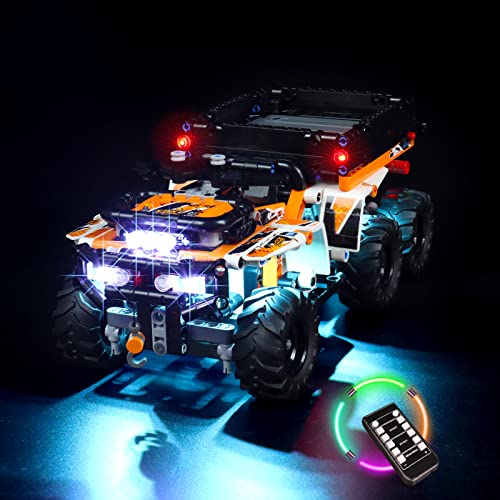 LocoLee Led Licht Set Kompatibel mit Lego Geländefahrzeug, Led Beleuchtungs Set Compatible with Lego 42139 Geländefahrzeug ATV Offroader - Nur Lichter-Set,Kein Modell (Fernbedienung Version) von LocoLee