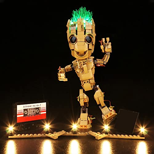 LocoLee Led Licht Set Kompatibel mit Lego Groot, Nur Lichter Set, Kein Modell - Led Beleuchtungs Set Compatible with Lego 76217 Ich Bin Groot (Standard Version) von LocoLee