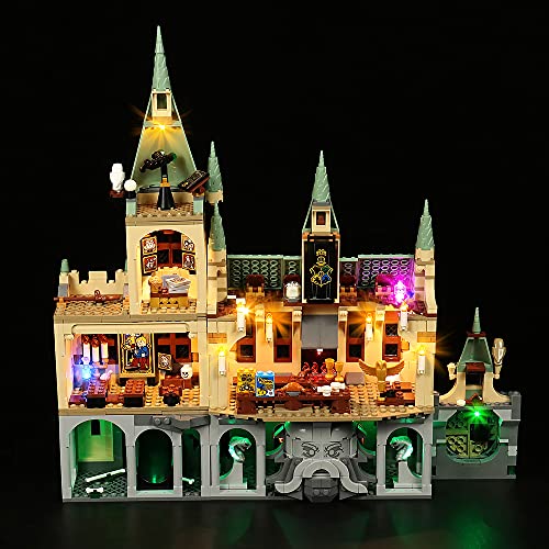 LocoLee Led Licht Set Kompatibel mit Lego Harry Potter Schloss Hogwarts Kammer des Schreckens, Light Kit Compatible with Lego 76389 Hogwarts, Nur Lichter Set,Kein Modell (Aktualisierte Version) von LocoLee