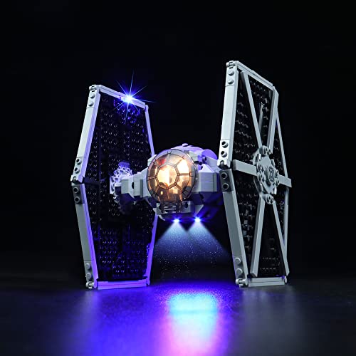 LocoLee Led Licht Set Kompatibel mit LEGO Imperial TIE Fighter, Led Beleuchtungs Set Compatible with LEGO 75300 Imperial TIE Fighter - Nur Lichter-Set,Kein Modell von LocoLee