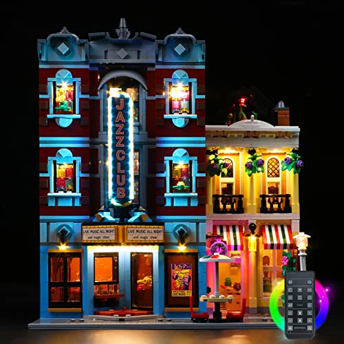 LocoLee Led Licht Set Kompatibel mit Lego Jazz Club, Led Beleuchtungs Set Compatible with Lego 10312 Jazz Club - Nur Lichter Set, Kein Modell (Fernbedienung Version) von LocoLee