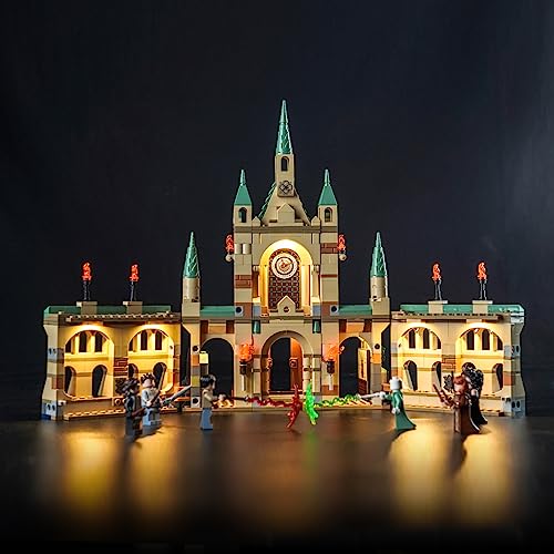 LocoLee Led Licht Set Kompatibel mit Lego Kampf um Hogwarts, Led Beleuchtungs Set Compatible with Lego 76415 Harry Potter Der Kampf um Hogwarts The Battle of Hogwarts - Nur Lichter Set, Kein Modell von LocoLee