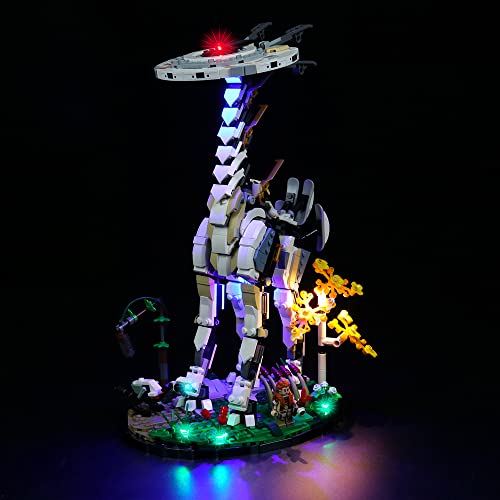 LocoLee Led Licht Set Kompatibel mit Lego Horizon Forbidden West Langhals, Led Beleuchtungs Set Compatible with Lego 76989 Horizon Forbidden West, Kein Modell-Modell (Classic Version) von LocoLee