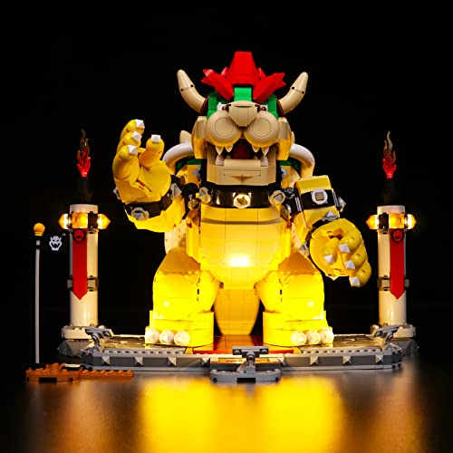 LocoLee Licht Kompatibel mit Lego Mighty Bowser, Beleuchtungs 71411 Super Mario The - Nur Lichter, Kein Modell (Standard Version) von LocoLee