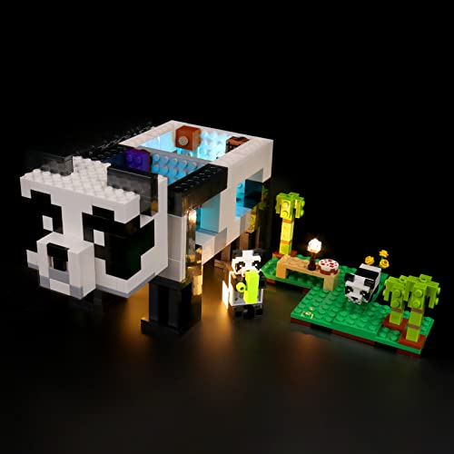 LocoLee Led Licht Set Kompatibel mit Lego Minecraft Pandahaus, Led Beleuchtungs Set für Minecraft 21245 The Panda Haven - Nur Lichter Set, Kein Modell von LocoLee