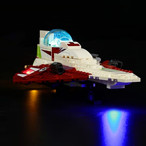 LocoLee Led Licht Set Kompatibel mit Lego Obi Wan Kenobis, Led Beleuchtungs Set Compatible with Lego 75333 Obi-Wan Kenobis Jedi Starfighter - Nur Lichter Set, Kein Modell von LocoLee