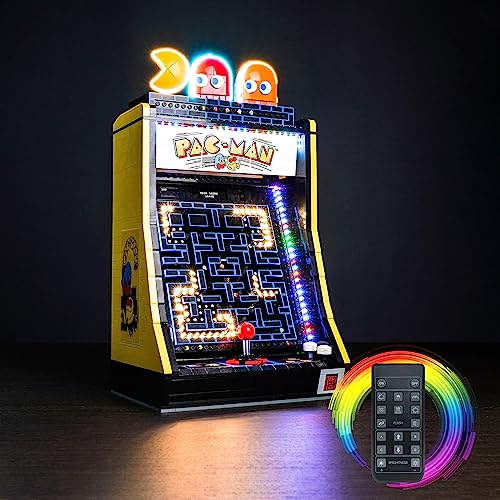 Licht Set Kompatibel Mit LEGO PAC-MAN Arcade,Led Beleuchtungs Set Compatible With LEGO 10323 - Nur Lichter Set, Kein Modell(Fernbedienung Version) von LocoLee